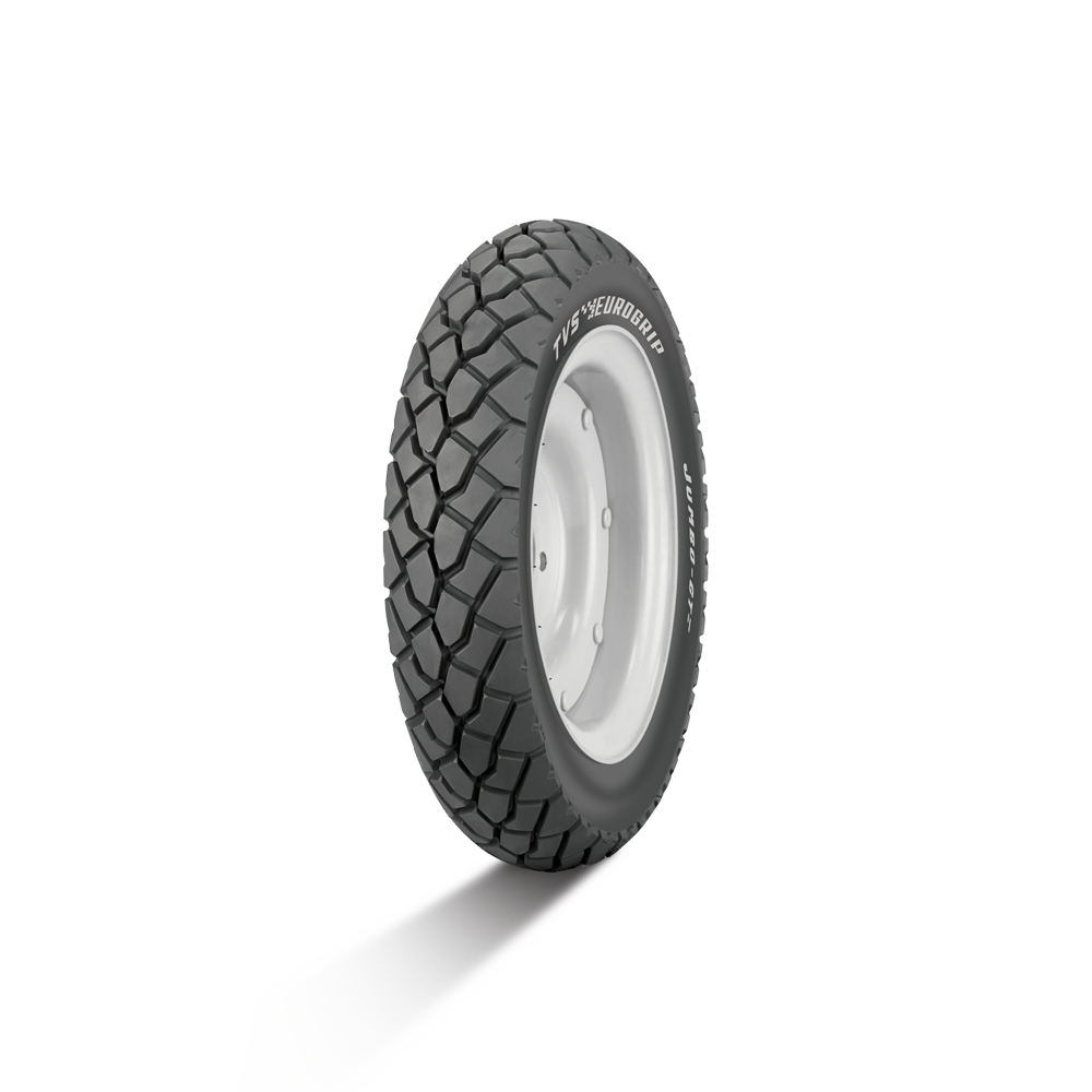TVS EUROGRIP 90/100-10 53 JUMBO GT Tube-Type Scooter Tyre, Rear