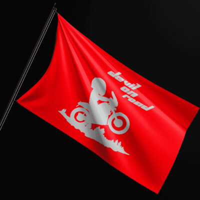 Reflective Motorcycle Flag