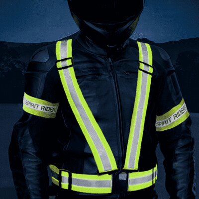 Reflective Armband &amp; Vest Combo For Bikers in India