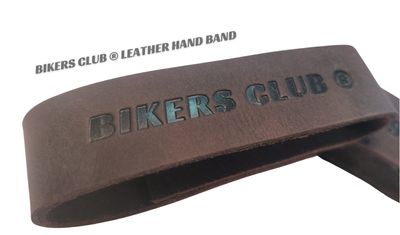 BIKERS CLUB KEYCHAIN + HAND BAND (Leather)