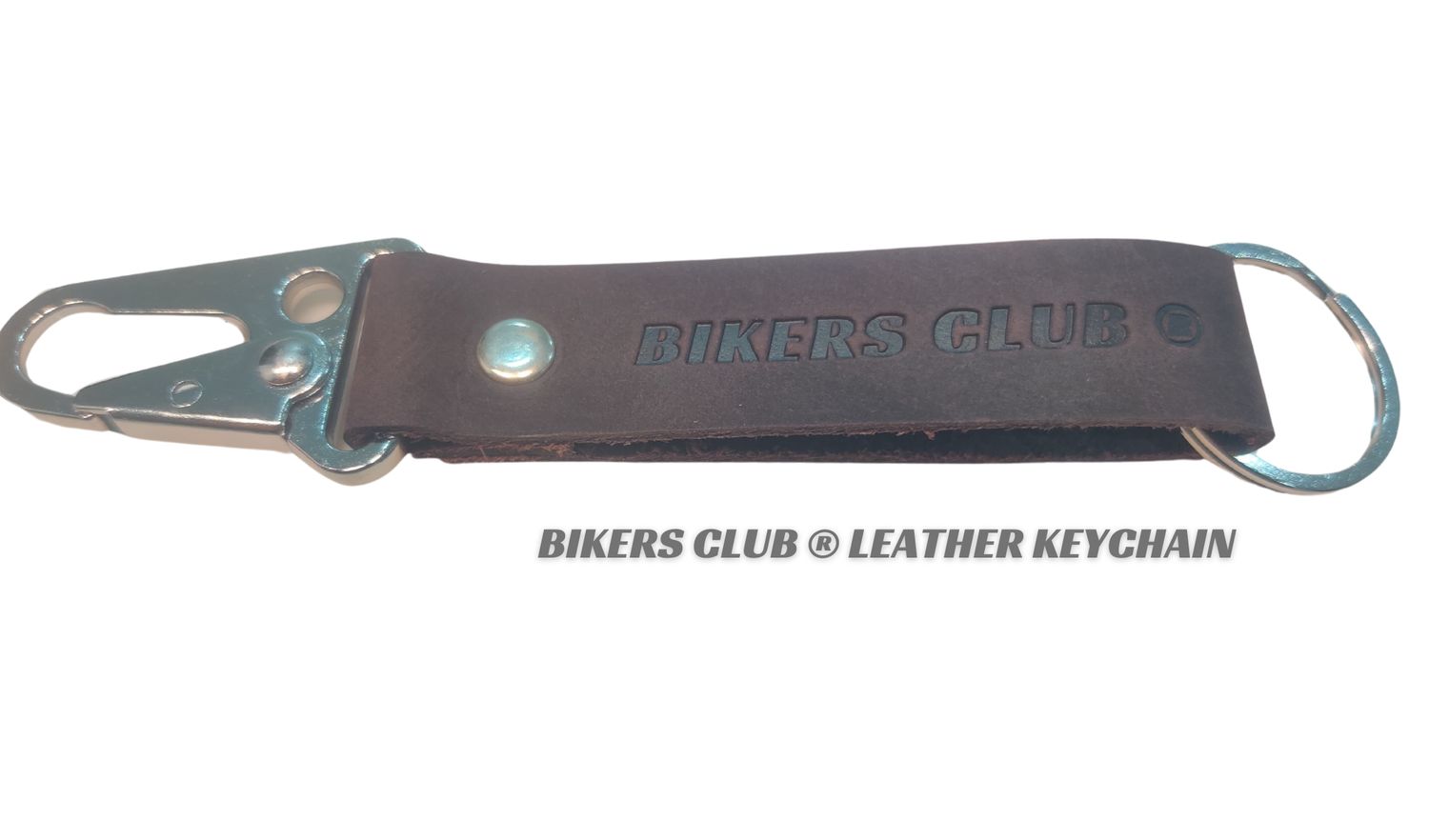 BIKERS CLUB KEYCHAIN + HAND BAND (Leather)