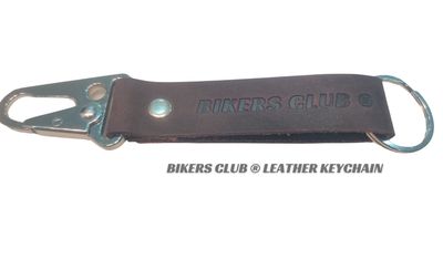 BIKERS CLUB KEYCHAIN + HAND BAND (Leather)