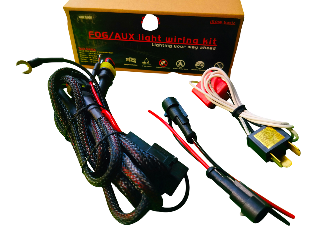 Kroozer Fog Light Aux Light Wiring harness 150 watts