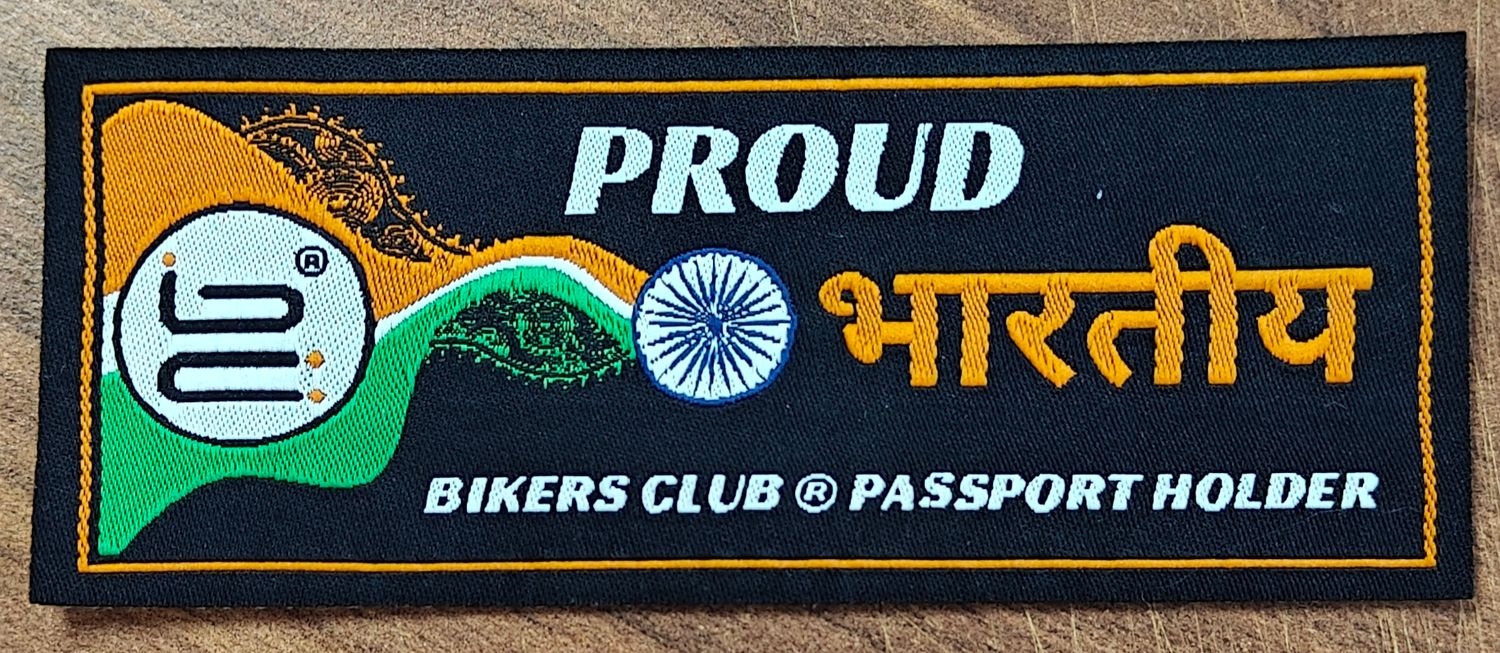 EXTRA BIKERS CLUB PROUD BHARTIYA PATCH - WOVEN