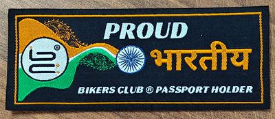 EXTRA BIKERS CLUB PROUD BHARTIYA PATCH - WOVEN