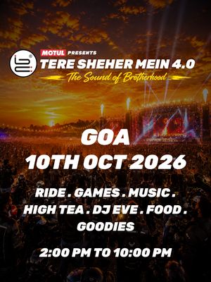 GOA 10TH OCT 2026