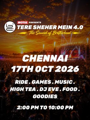 CHENNAI 17TH OCT 2026