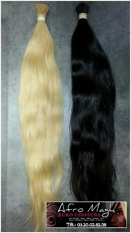 Brésiliennes authentiques 100 mèches extensions fusion 22" (55cm)