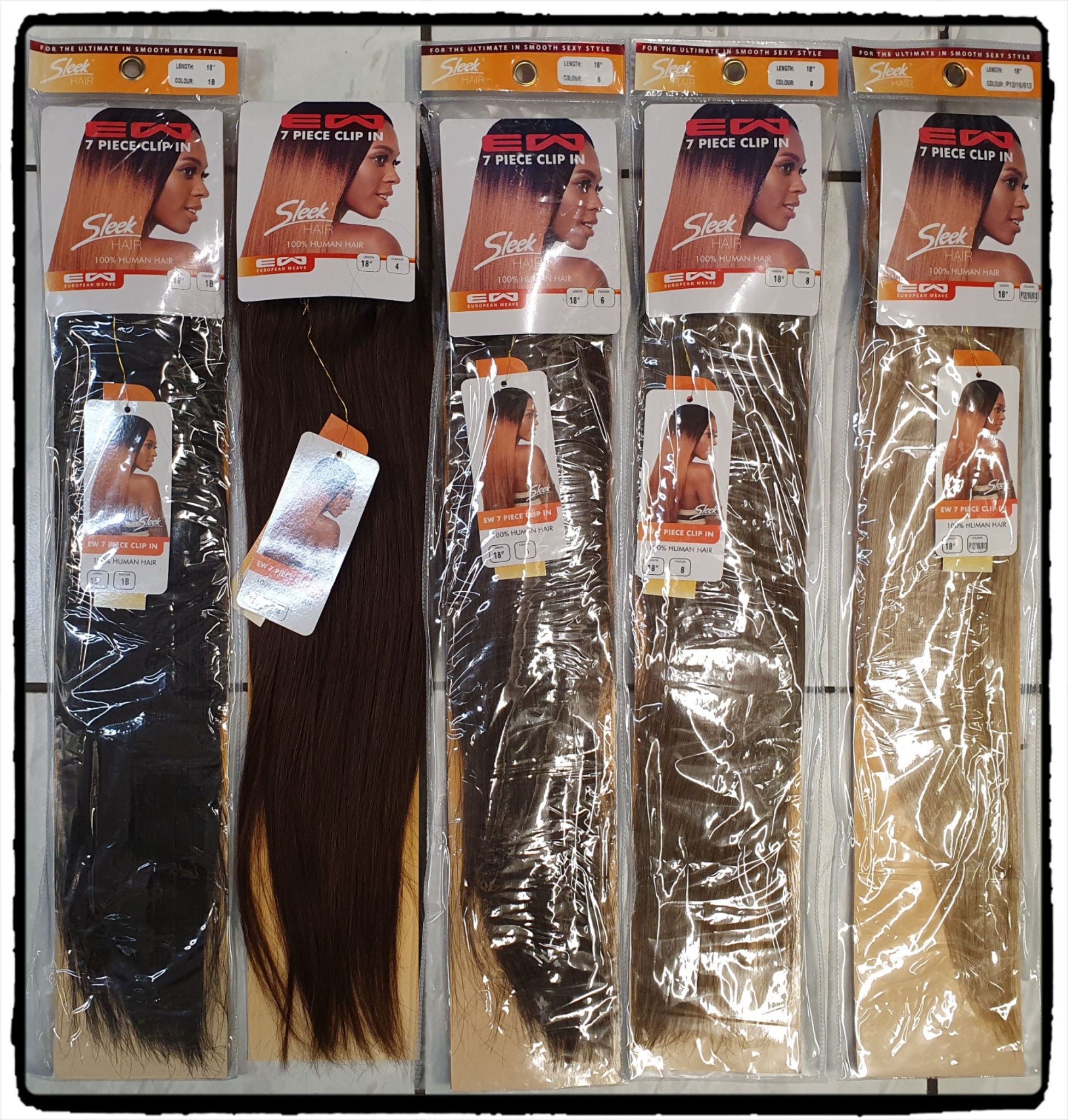 Sleek European Weave - 7 pieces Extension Clip In