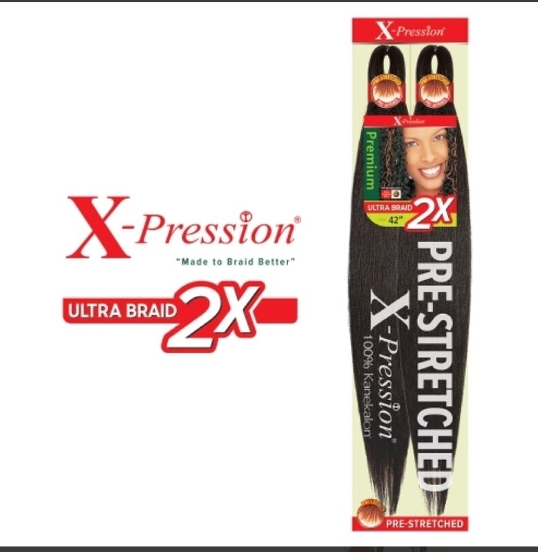 X-Pression 2x Ultra Braid Pre Stretched 46"