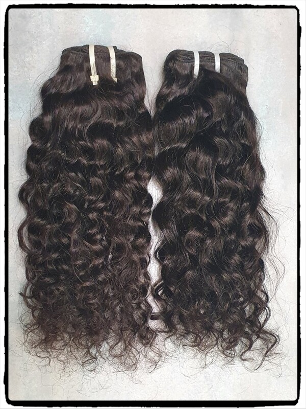 Extensions tissages Indiennes bouclées 100% vierges & remy 14" (35 cm)