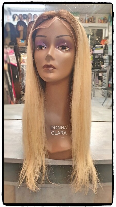 Perruque Bresilienne Full Lace  Ombrée Blonde 18 pouces