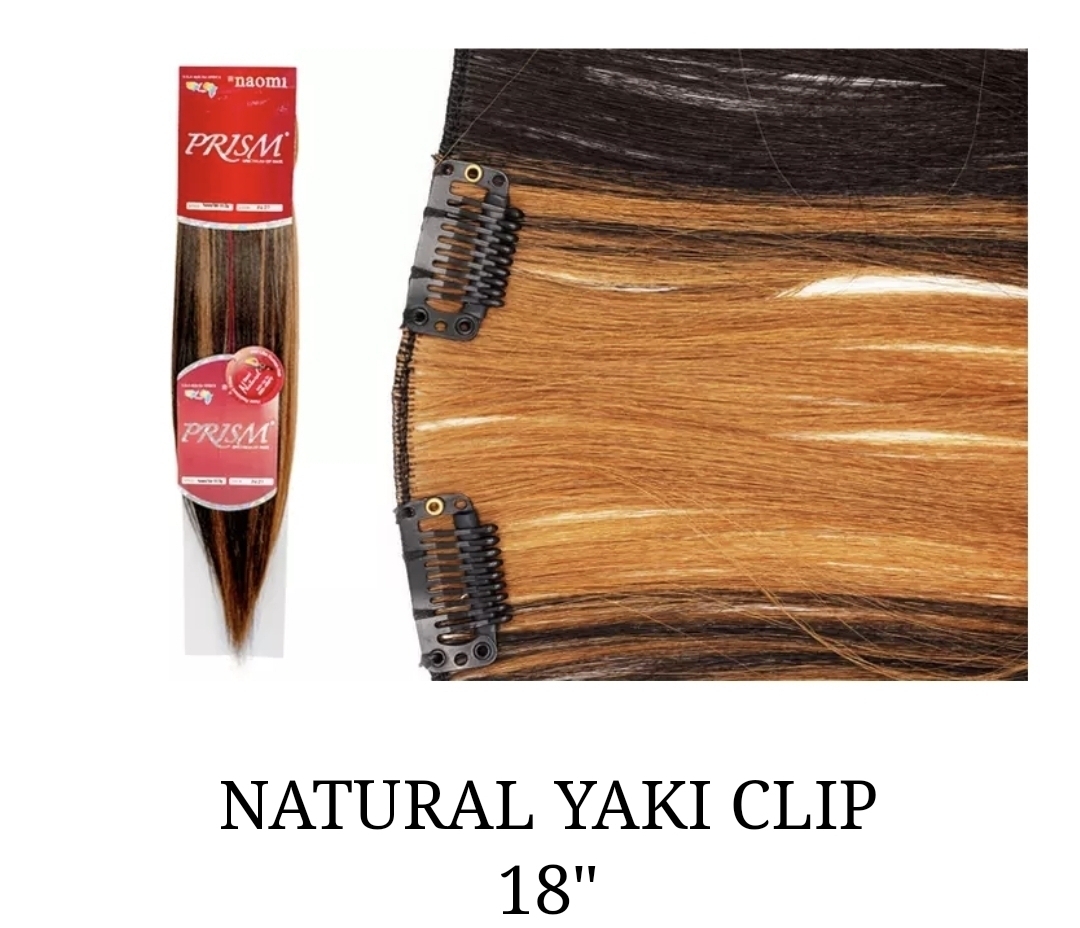 NAOMI Prism - Extensions à clips Yaki semi naturelles 18