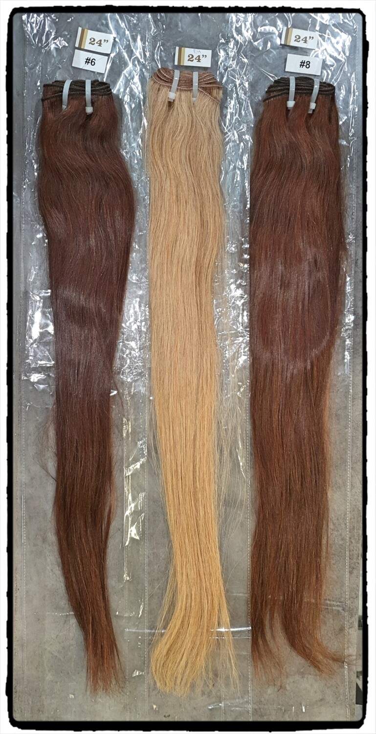 Extensions Indiennes lisses 100% vierges & remy 24