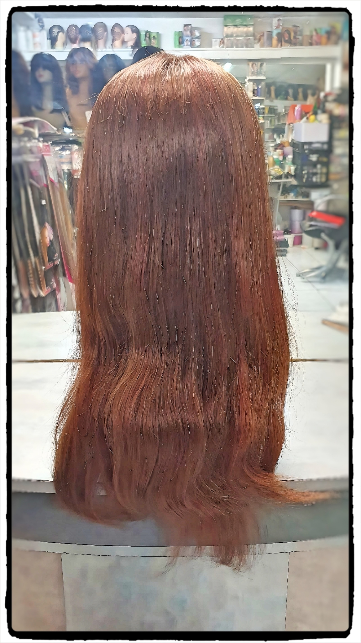 Perruque Bresilienne Full Lace Lisse #4/33 18 pouces