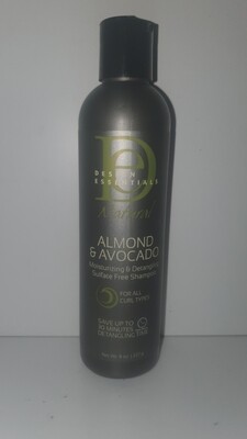 DESIGN ESSENTIAL - Almond & Avocado - Moisturizing & Detangling Sulfate Free Shampoo