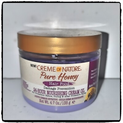 CREME OF NATURE Pure Honey Hair Food 24 Hour Nourishing Cream Oil