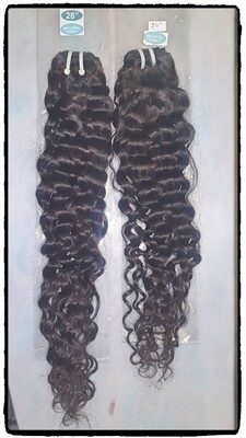 Extensions tissages Indiennes Natural Curly 100% vierges & remy 24