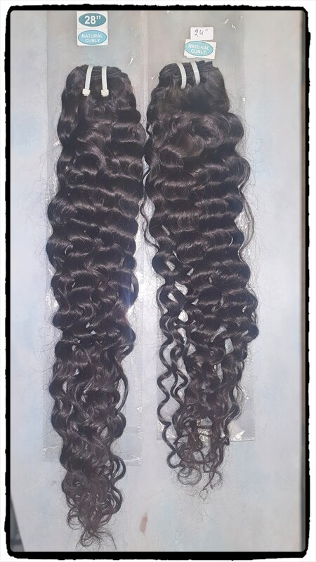 Extensions tissages Indiennes Natural Curly 100% vierges & remy 24" (61cm) 