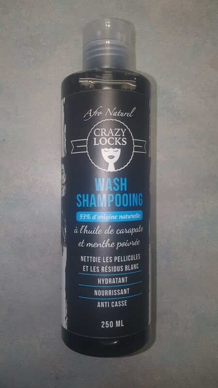 Afro Naturel Crazy Locks - Wash Shampoing à l'huile de carapate et menthe poivrée