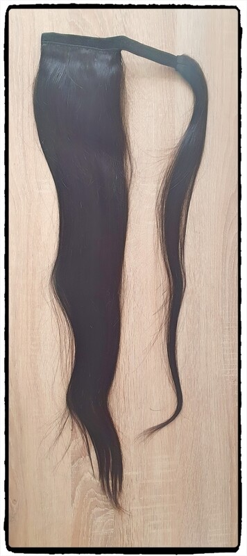 Ponytail Postiche Scratch Cheveux Brésiliens raides 24"