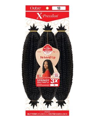 OUTRE - X-PRESSION Twisted Up - Springy Afro Twist 24 OUTRE - X-PRESSION Twisted Up - Springy Afro Twist 24"