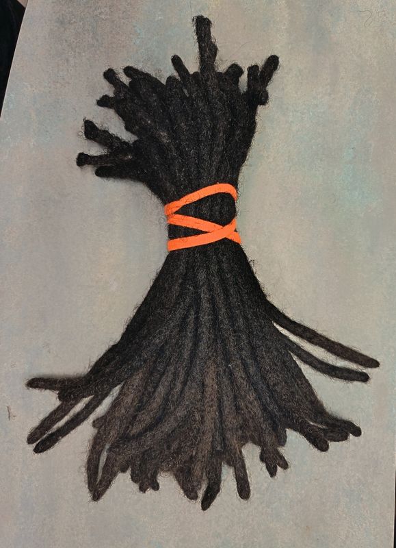 Lot de 22 Grosses Locks 100% Naturelles 30 cm