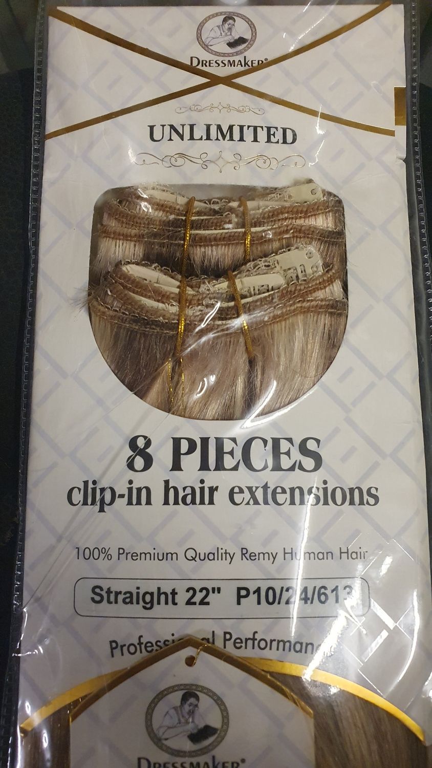 DRESSMAKER Unlimited 8 Pieces Clip-In Extensions 18
