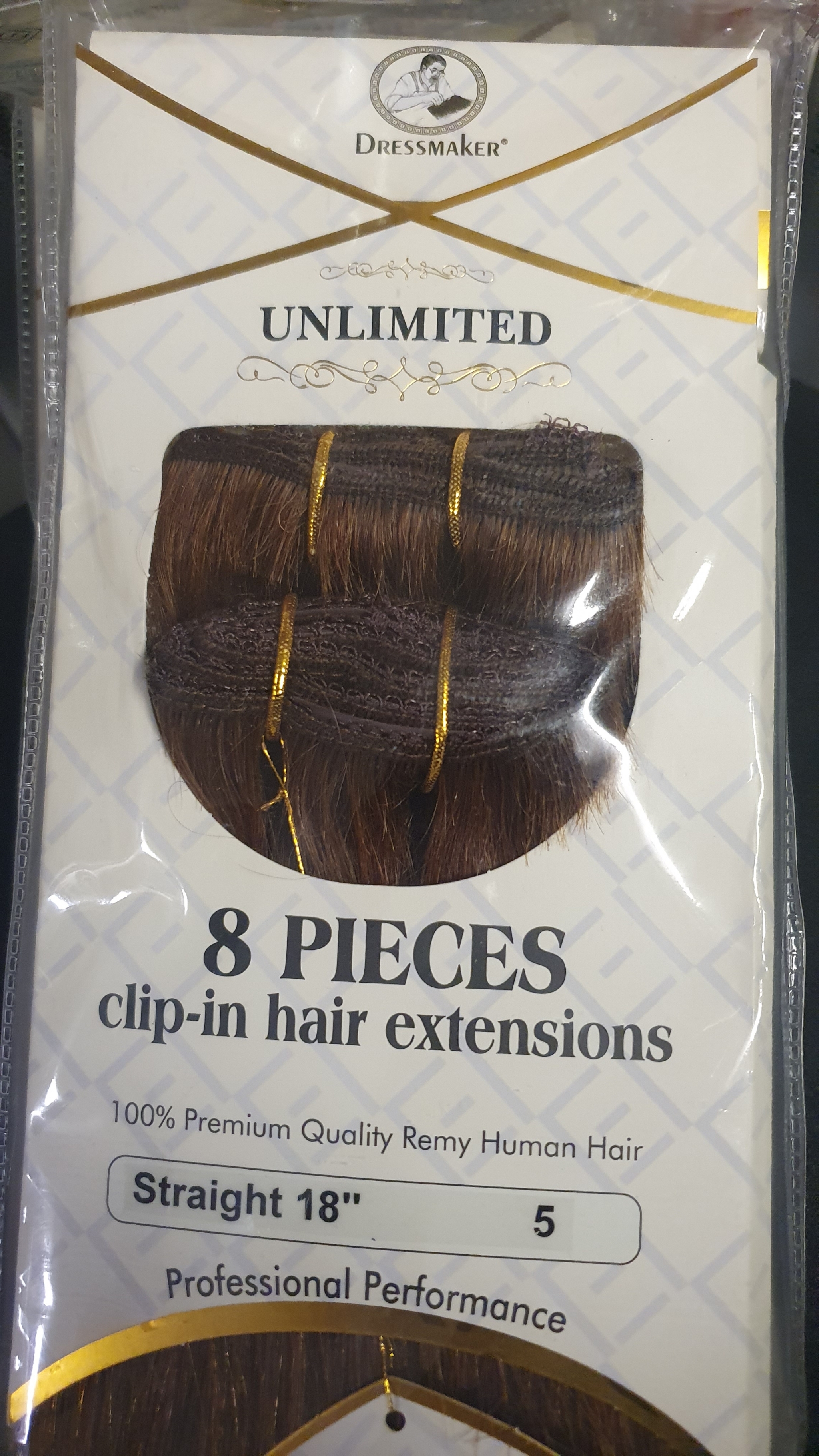 DRESSMAKER Unlimited 8 Pieces Clip-In Extensions 18