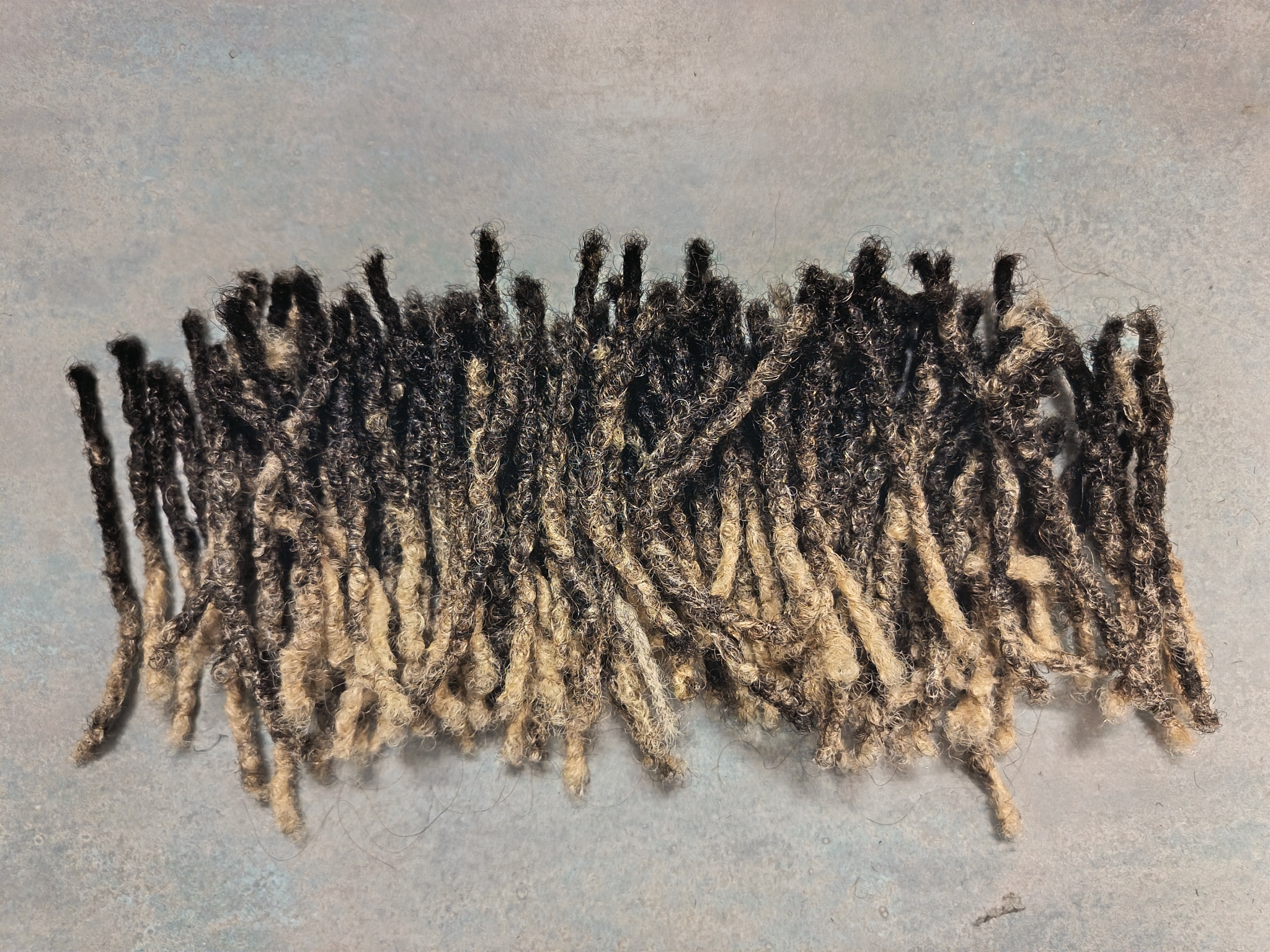 Lot de 20 Fines Dreadlocks naturelles 12 - 15cm
