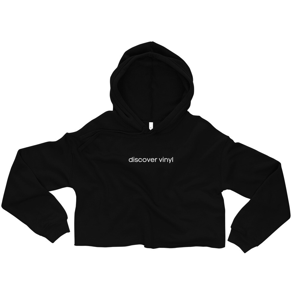 Discover Vinyl Cropped Sweatshirt