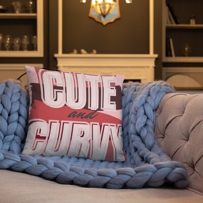 Cute and Curvy Throw Pillow