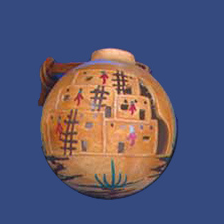 Ball with Carved Pueblo Design