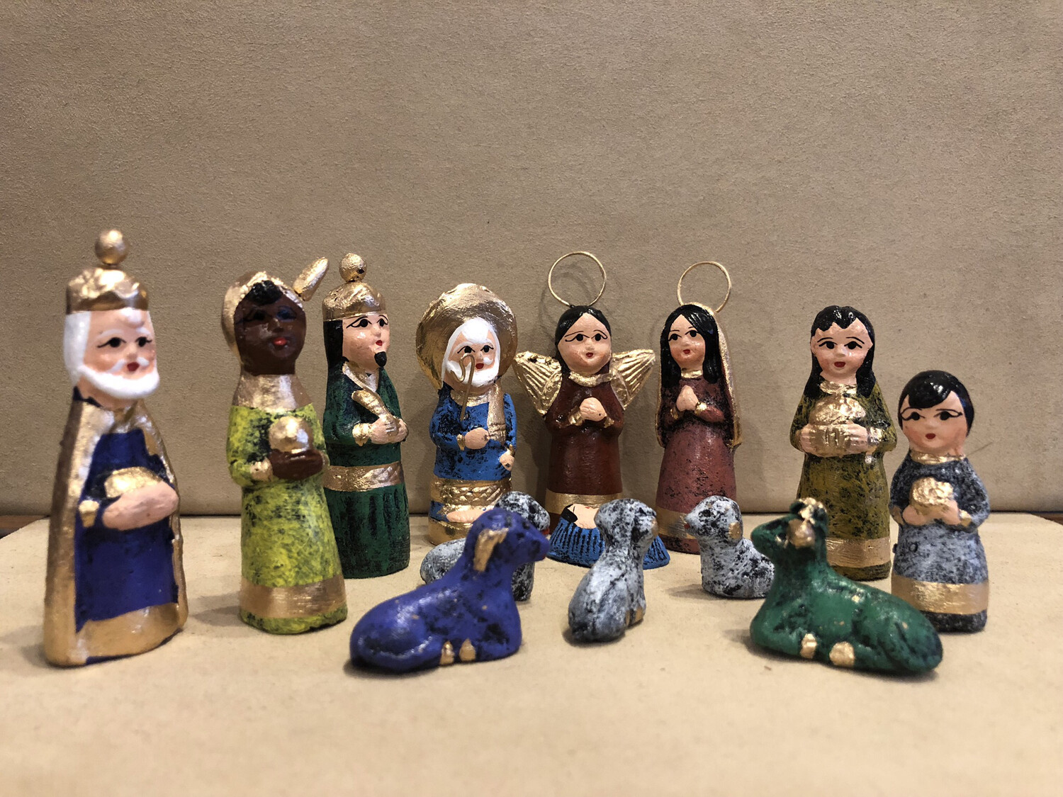 Mexican Clay Nativity - Multicolor