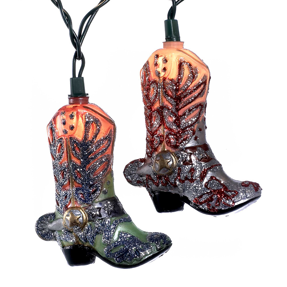 Cowboy Boot Light Set Christmas String Lights - THE SHOP - A Christmas  Store | Ornaments by New Mexico Artists + -