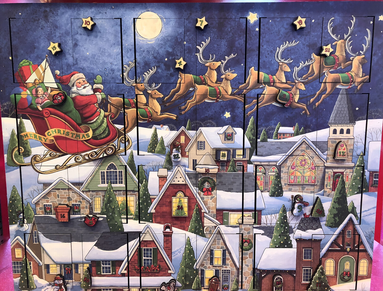 Santa’s Sleigh Musical Advent Calendar