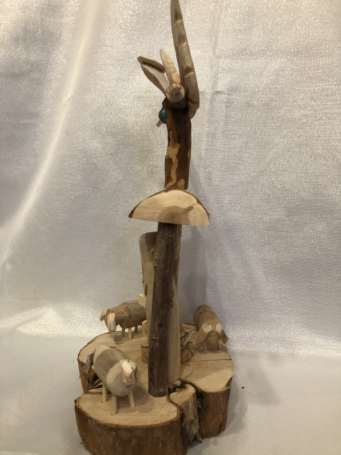 Carved Driftwood Nativity