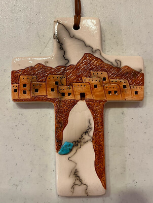 Cross With Pueblo Design