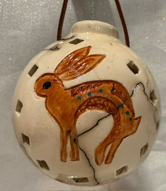 Rabbit on Horse Hair Pottery Ornament Rabbit on Horse Hair Pottery Ornament
