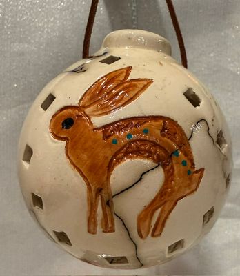 Rabbit on Horse Hair Pottery Ornament Rabbit on Horse Hair Pottery Ornament