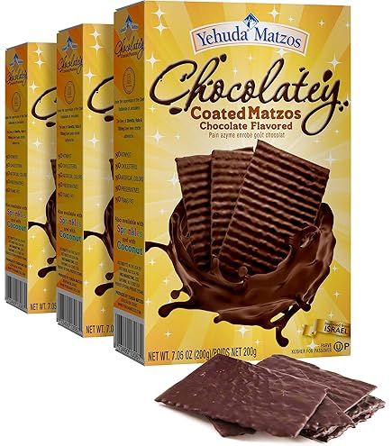 Matza cubierta de chocolate