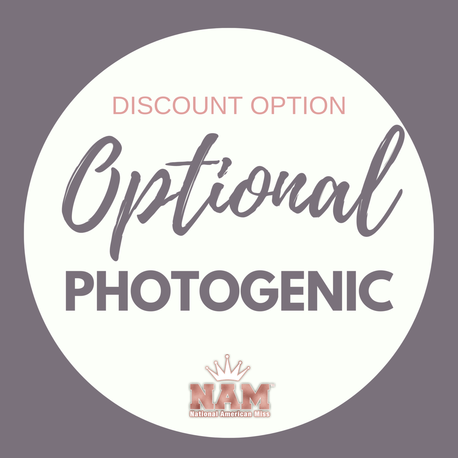2024 Optional Photogenic Contest Discount