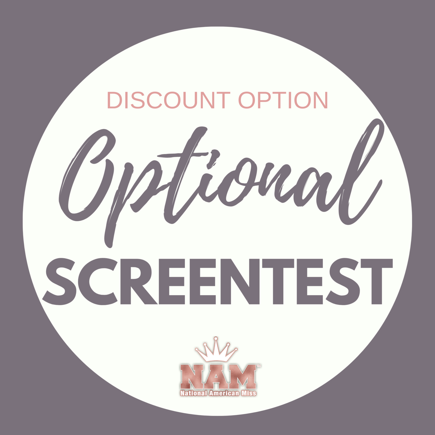 2022 Optional Screentest Contest Discount