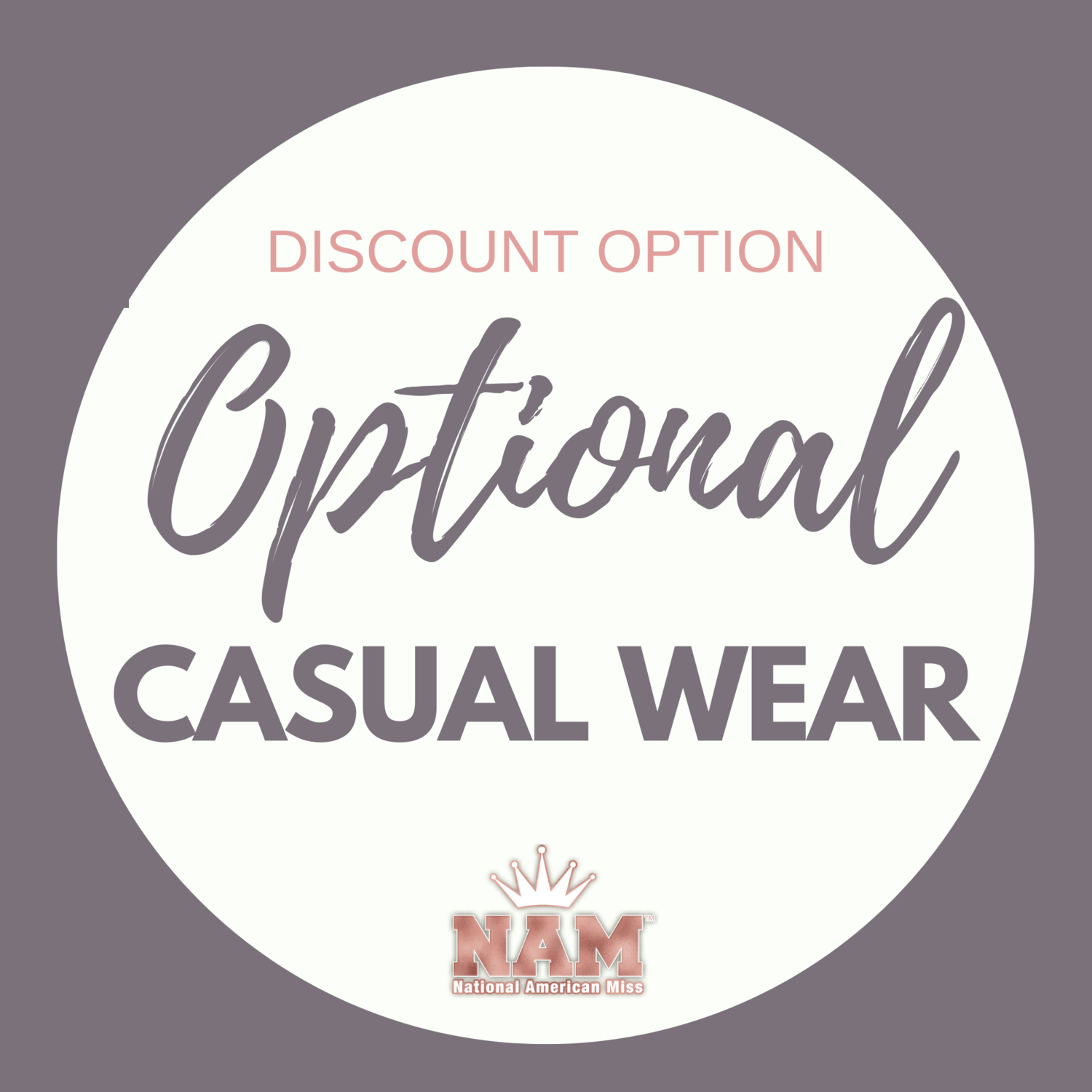 Optional Casual Wear Modeling Contest Discount