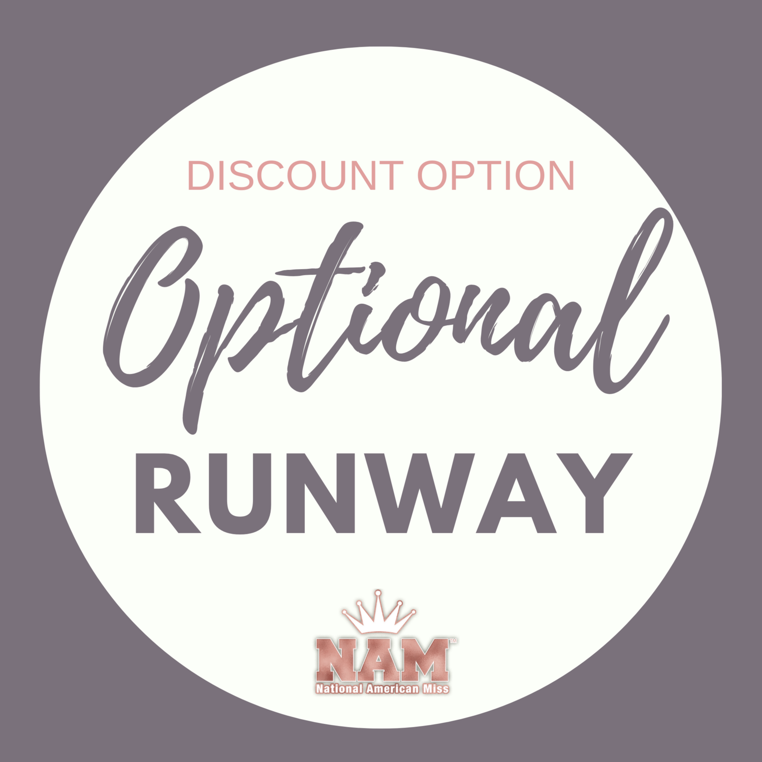 Optional Runway Contest Discount