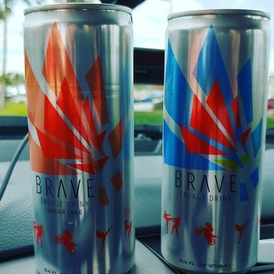 Brave Energy Drink - Quantity 24, 8 ounce cans