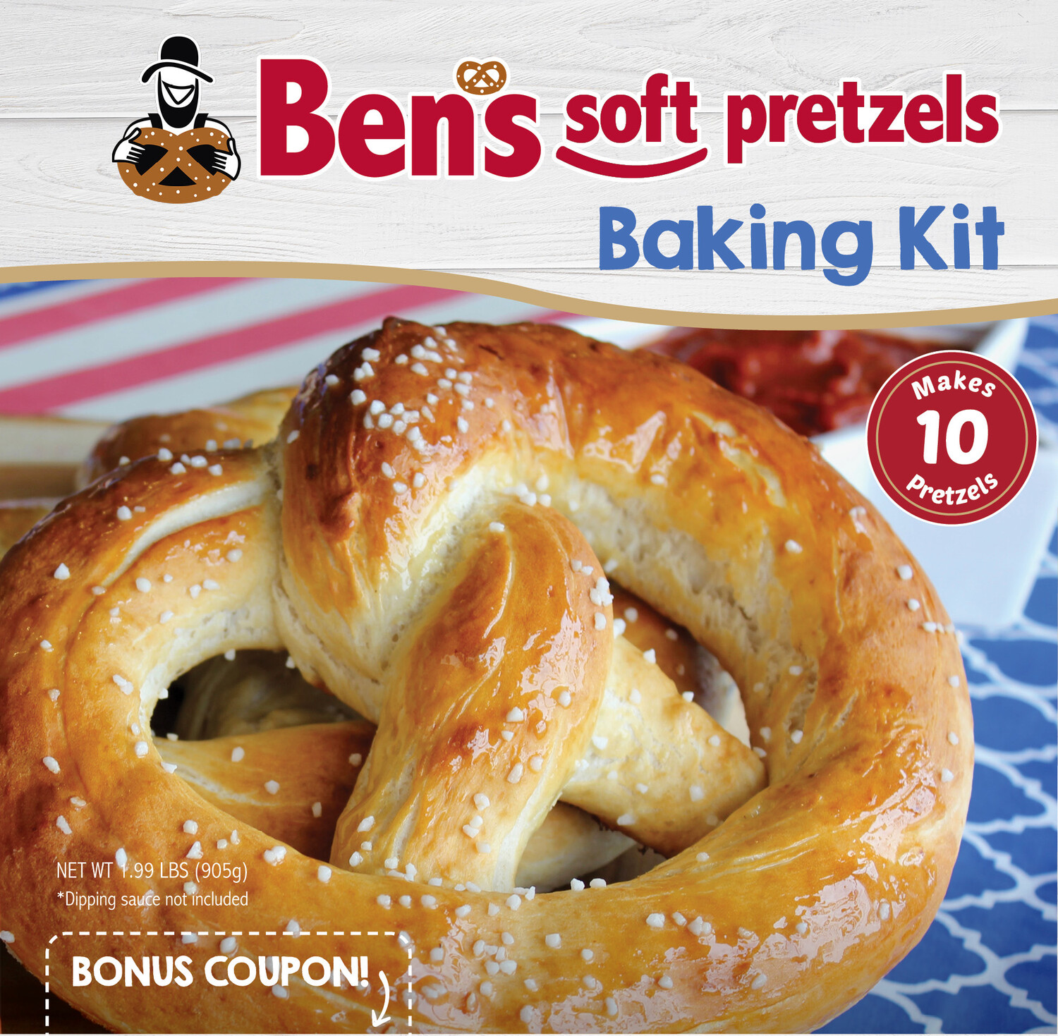 Amish Baking Sample Pack-1 Ben’s Soft Pretzels Kit and 1 Amish Cinnamon Roll Kit