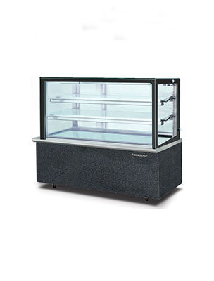 ​RECTANGULAR CONFECTIONERY SHOWCASE W/ 2 GLASS SHELVES