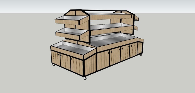 C/F  DOUBLE SIDE VEGITABLE RACK