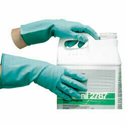 8211S GLOVES SMALL GREEN SHORT SLEEVE UNLINED NITRILE